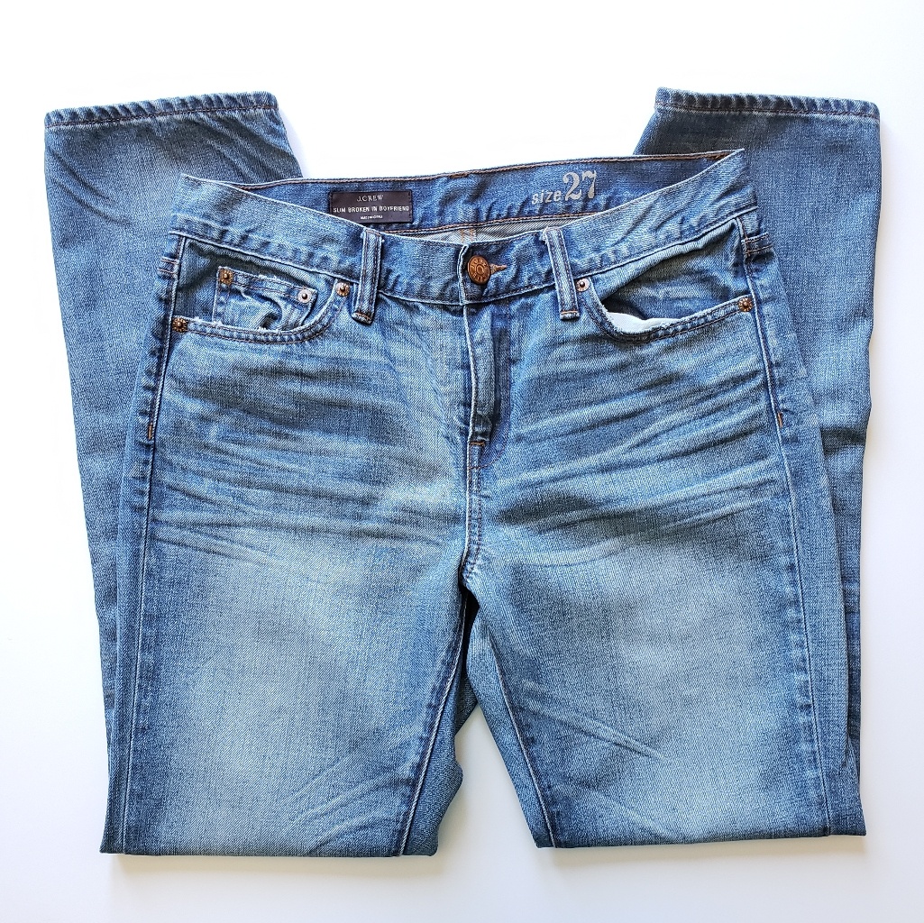 J. Crew Broken In Boyfriend Jeans Medium Wash